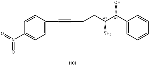 (1R,2R)-2-amino-6-(4-nitrofenyl)-1-fenylheks-5-yn-1-olhydroklorid