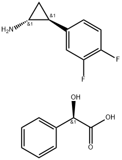 (1R,2S)-2-(3,4-difluorfenyl)cyklopropanamin (2R)-hydroksy(fenyl)etanoat