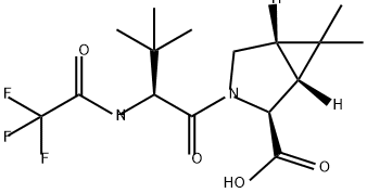(1R,2S,5S)-3-((S)-3,3-dimetyl-2-(2,2,2-trifluoracetamido)butanoyl)-6,6-dimetyl-3-azabicyklo[3.1.0]heksan -2-karboksylsyre