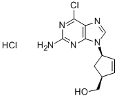 (1S–4R)-4-(2-amino-6-klor-9H-purin-9-yl)-2-cyklopenten-1-metanolhydroklorid