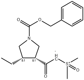 [2-[(3R,4S)-4-etyl-1-[(fenylmetoksy)karbonyl]-3-pyrrolidinyl]-2-oksoetyl]dimetyl-sulfoksonium indre salt