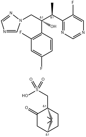 (2R,3S)-2-(2,4-difluorfenyl)-3-(5-fluorpyrimidin-4-yl)-1-(1H-1,2,4-triazol-1-yl)-2-butanol L (-)-kaMforsulfonat