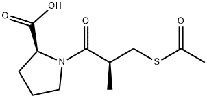 (2S)-1-(3-acetyltio-2-metyl-1-oksopropyl)-L-prolin