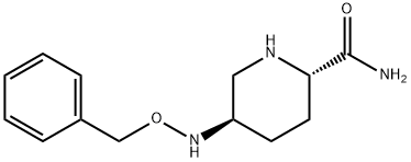 (2S,5R)-5-[(benzyloksy)amino]piperidin-2-karboksamid
