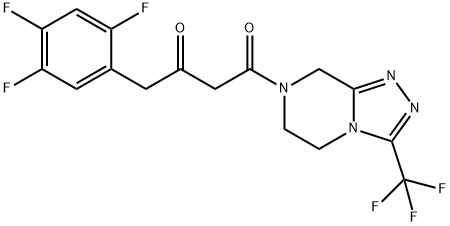 (2Z)-4-okso-4-[3-(trifluormetyl)-5,6-dihydro-[1,2,4]triazolo[4,3-a]pyrazin-7(8H)-yl]-1- (2,4,5-trifluorfenyl)butan-2-on