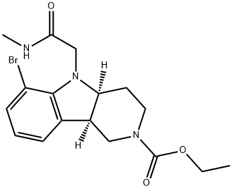 (4aS,9bR)-etyl-6-brom-5-(2-(metylamino)-2-oksoetyl)-3,4,4a,5-tetrahydro-1H-pyrido[4,3-b]indol-2(9bH) )-karboksylat