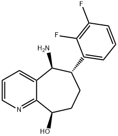 (5S,6S,9R)-5-amino-6-(2,3-difluorfenyl)-6,7,8,9-tetrahydro-5H-cyklohepta[b]pyridin-9-ol