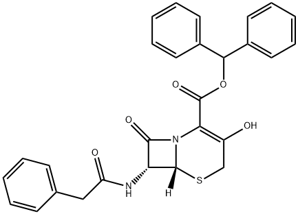 (6R,7R)-3-hydroksy-8-okso-7-[(fenylacetyl)amino]-5-tia-1-azabicyklo[4.2.0]okt-2-en-2-karboksylsyredifenylmetylester