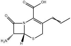 (6R,7R)-7-amino-8-okso-3-(1-propenyl)-5-tia-1-azabicyklo[4.2.0]okt-2-en-2-karboksylsyre
