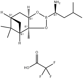 (aR,3aS,4S,6S,7aR)-heksahydro-3a,8,8-trimetyl-alfa-(2-metylpropyl)-4,6-metano-1,3,2-benzodioksaborol-2-metanamin 2,2 ,2-trifluoracetat