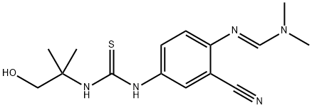 (E)-N'-(2-cyano-4-(3-(1-hydroksy-2-metylpropan-2-yl)tioureido)fenyl)-N,N-dimetylformimidamid