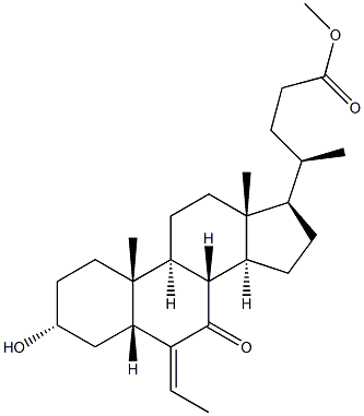(E/Z)-3a-hydroksy-6-etyliden-7-keto-5β-cholan-24-olsyre Metylester