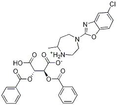 (R)-4-(5-klorbenzo[d]oksazol-2-yl)-7-metyl-1,4-diazepan-1-iuM (2S,3S)-2,3-bis(benzoyloksy)-3- karboksypropanoat