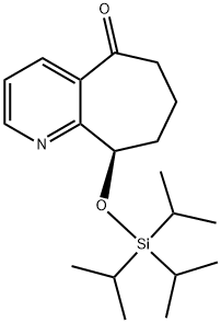 (R)-9-((triisopropylsilyl)oksy)-6,7,8,9-tetrahydro-5H-cyklohepta[b]pyridin-5-onhydroklorid