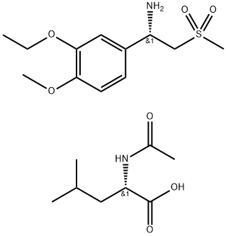 (S)-1-(3-etoksy-4-metoksyfenyl)-2-(metylsulfonyl)etylaMin-N-acetyl-L-leucinsalt