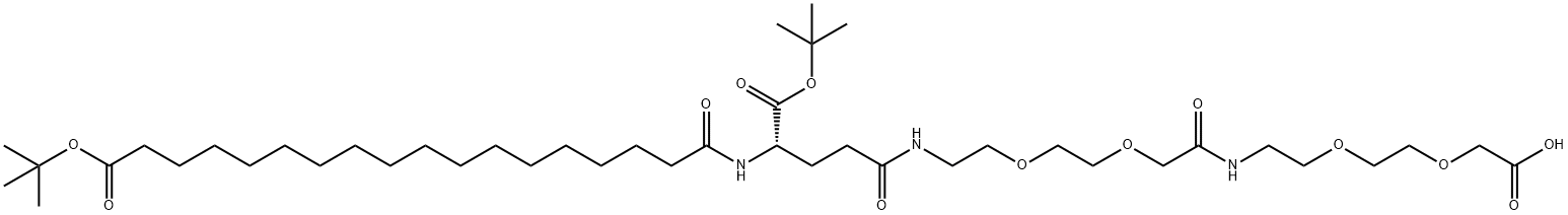 (S)-22-(tert-butoksykarbonyl)-10,19,24-triokso-3,6,12,15-tetraoksa-9,18,23-triazahentetrakontan-1,41-disyre
