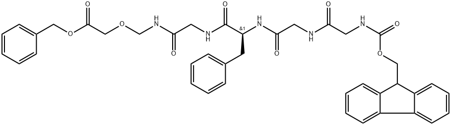 (S)-benzyl 11-benzyl-1-(9H-fluoren-9-yl)-3,6,9,12,15-pentaokso-2,18-dioksa-4,7,10,13,16-pentaazaicosan -20-havre