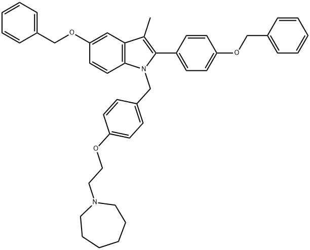 1-(4-(2-(azepan-1-yl)etoksy)benzyl)-5-(benzyloksy)-2-(4-(benzyloksy)fenyl)-3-metyl-1H-indol