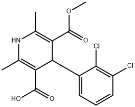 1,4-dihydro-2,6-dimetyl-4-(2',3'-diklorfenyl)-5-karboksymetyl-3-pyridinkarboksylsyre