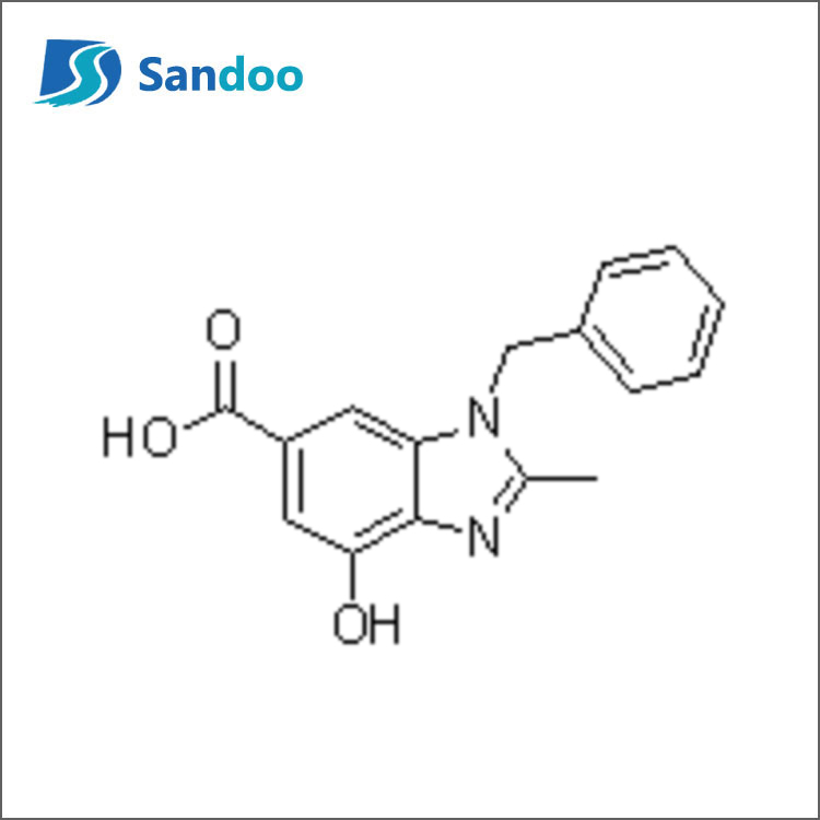 1-benzyl-4-hydroksy-2-metyl-1H-benzo[d]imidazol-6-karboksylsyre