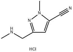 1-metyl-3-((metylamino)metyl)-1H-pyrazol-5-karbonitrilhydroklorid