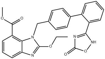1H-benzimidazol-7-karboksylsyre, 1-[[2'-(2,5-dihydro-5-okso-1,2,4-oksadiazol-3-yl)[1,1'-bifenyl]-4- yl]metyl]-2-etoksy-, metylester
