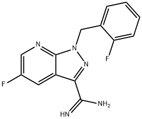 1H-pyrazolo[3,4-b]pyridin-3-karboksimidamid, 5-fluor-1-[(2-fluorfenyl)metyl]-