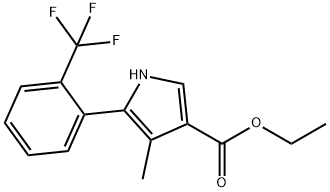 1H-pyrrol-3-karboksylsyre, 4-metyl-5-[2-(trifluormetyl)fenyl]-, etylester