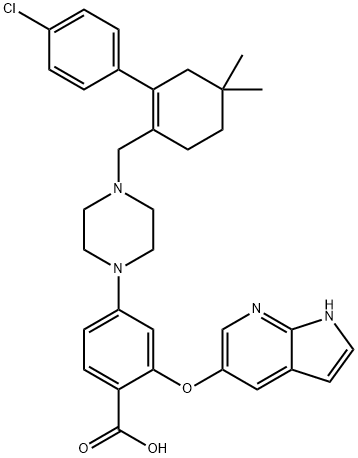 2-[(1H-pyrrolo[2,3-B]pyridin-5-yl)oksy]-4-[4-[[2-(4-klorfenyl)-4,4-dimetylring Heks-1-enyl] metyl]piperazin-1-yl]benzosyre