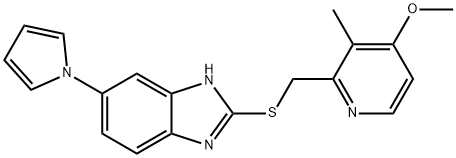 2-[[(4-metoksy-3-metyl-2-pyridinyl)metyl]tio]-6-(1H-pyrrol-1-yl)-1H-benzimidazol