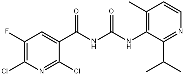 2,6-diklor-5-fluor-N-((2-isopropyl-4-metylpyridin-3-yl)karbamoyl)nikotinamid