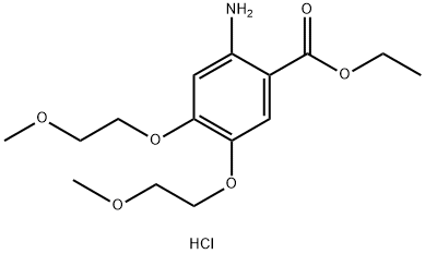 2-amino-4,5-bis(2-metoksyetoksy)benzosyreetylesterhydroklorid