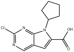 2-klor-7-cyklopentyl-7H-pyrrolo[2,3-d]pyriMidin-6-karboksylsyre