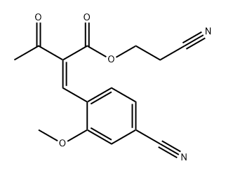2-cyanoetyl 2-(4-cyano-2-metoksybenzyliden)-3-oksobutanoat