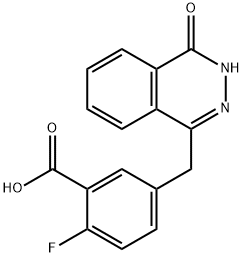 2-fluor-5-((4-okso-3,4-dihydroftalazin-1-yl)metyl)benzosyre