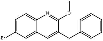3-benzyl-6-brom-2-metoksykinolin