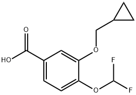 3-cyklopropylmetoksy-4-difluormetoksy-benzosyre