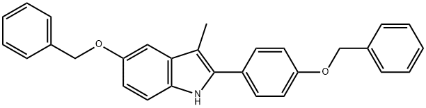 3-metyl-5-(fenylmetoksy)-2-[4-(fenylmetoksy)fenyl]-1H-indol