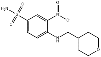 3-nitro-4-((tetrahydro-2H-pyran-4-yl)metylamino)benzensulfonamid