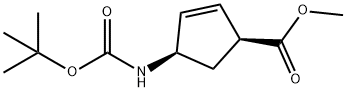 4-[[(1,1-DIMETYLETOKSY)KARBONYL]AMINO]-2-SYKLOPENTEN-1-KARBOKSYLSYRE METYLESTER