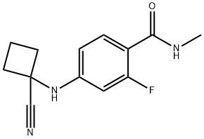 4-((1-cyanocyklobutyl)amino)-2-fluor-N-metylbenzamid