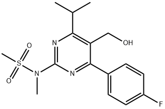 4-(4-fluorfenyl)-6-isopropyl-2-[(N-metyl-n-metylsulfonyl)amino]pyrimidin-5-yl-metanol