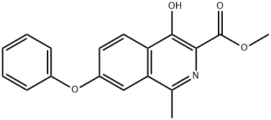4-hydroksy-1-metyl-7-fenoksy-3-isokinolinkarboksylsyremetylester