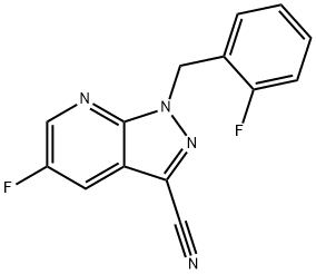 5-fluor-1-(2-fluorbenzyl)-1H-pyrazolo[3,4-b]pyridin-3-karbonitril