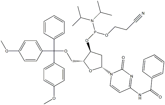 5'-O-DMT-N4-benzoyl-2'-deoksycytidin 3'-CE fosforamiditt