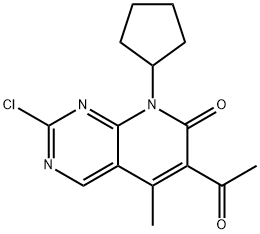 6-acetyl-2-klor-8-cyklopentyl-5-metylpyrido[2,3-d]pyrimidin-7(8H)-on