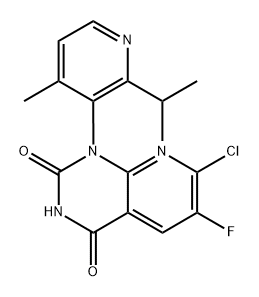 7-klor-6-fluor-(1M)-1-[4-metyl-2-(propan-2-yl)pyridin-3-yl]pyrido[2,3-d]pyrimidin-2,4(1H, 3H)-dion