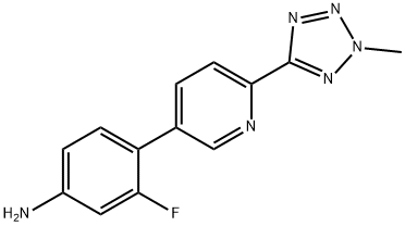 Benzenamin, 3-fluor-4-[6-(2-metyl-2H-tetrazol-5-yl)-3-pyridinyl]-