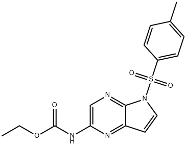 Karbaminsyre,N-[5-[(4-metylfenyl)sulfonyl]-5H-pyrrolo[2,3-b]pyrazin-2-yl]-, etylester