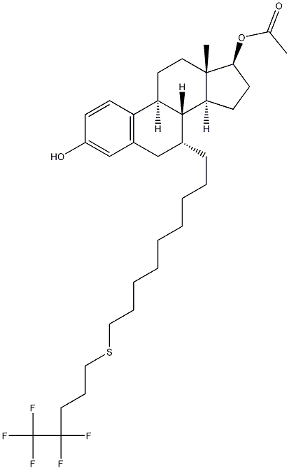 Estra-1,3,5(10)-trien-3,17-diol,7-[9-[(4,4,5,5,5-pentafluorpentyl)tio]nonyl]-,17-acetat,(7a) ,17b)-